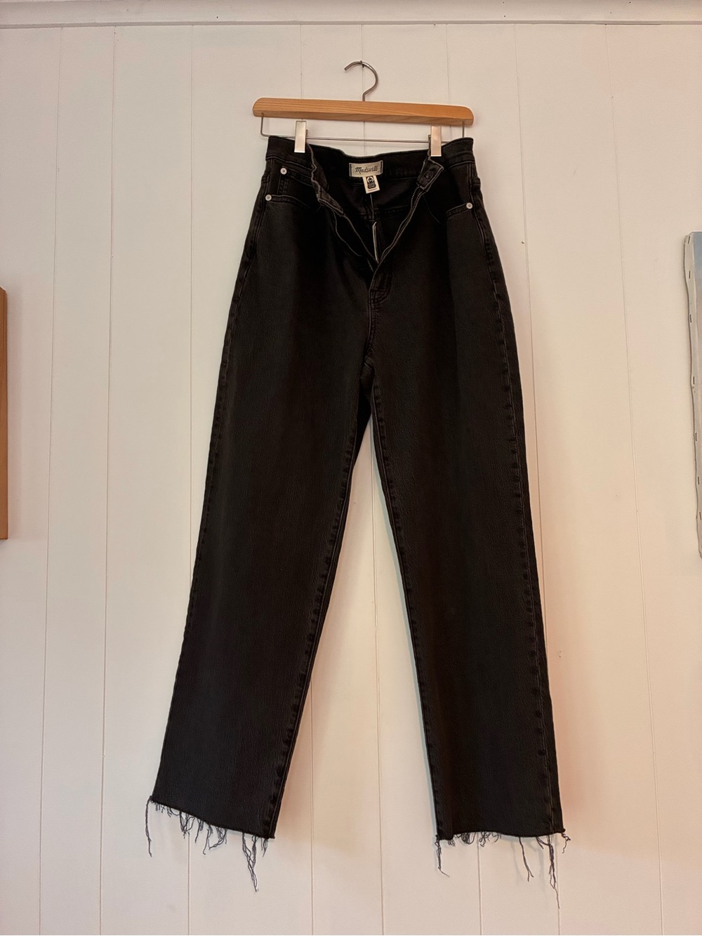 NWT Madewell High-Rise Black Women's Perfect Vintage Straight